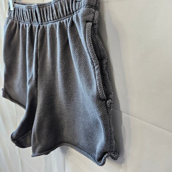 Aerie Terry Knit Gray High Rise Gym Exercise Shorts Size XS - Picture 2 of 9